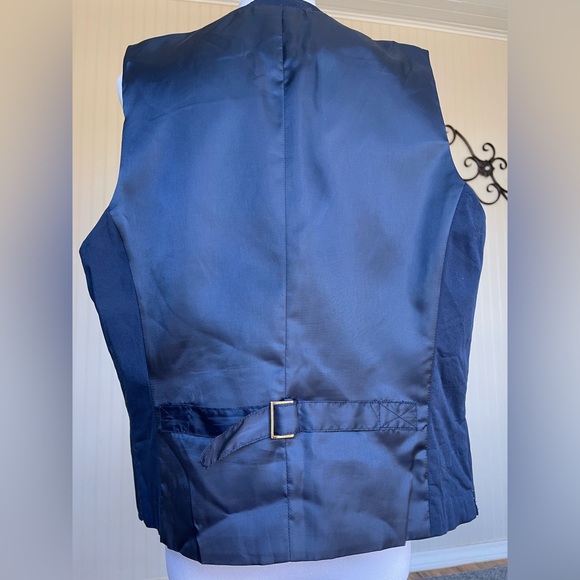 INC International Concepts Men’s Blue Slim Fit Vest Size Small - Picture 2 of 8